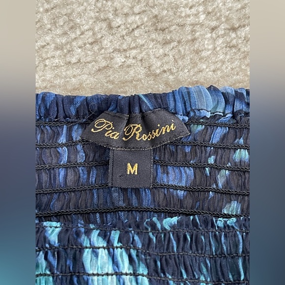 Pia Rossini - Long Blue Tube Top Swimsuit Cover Up - Size: Medium - Picture 4 of 5